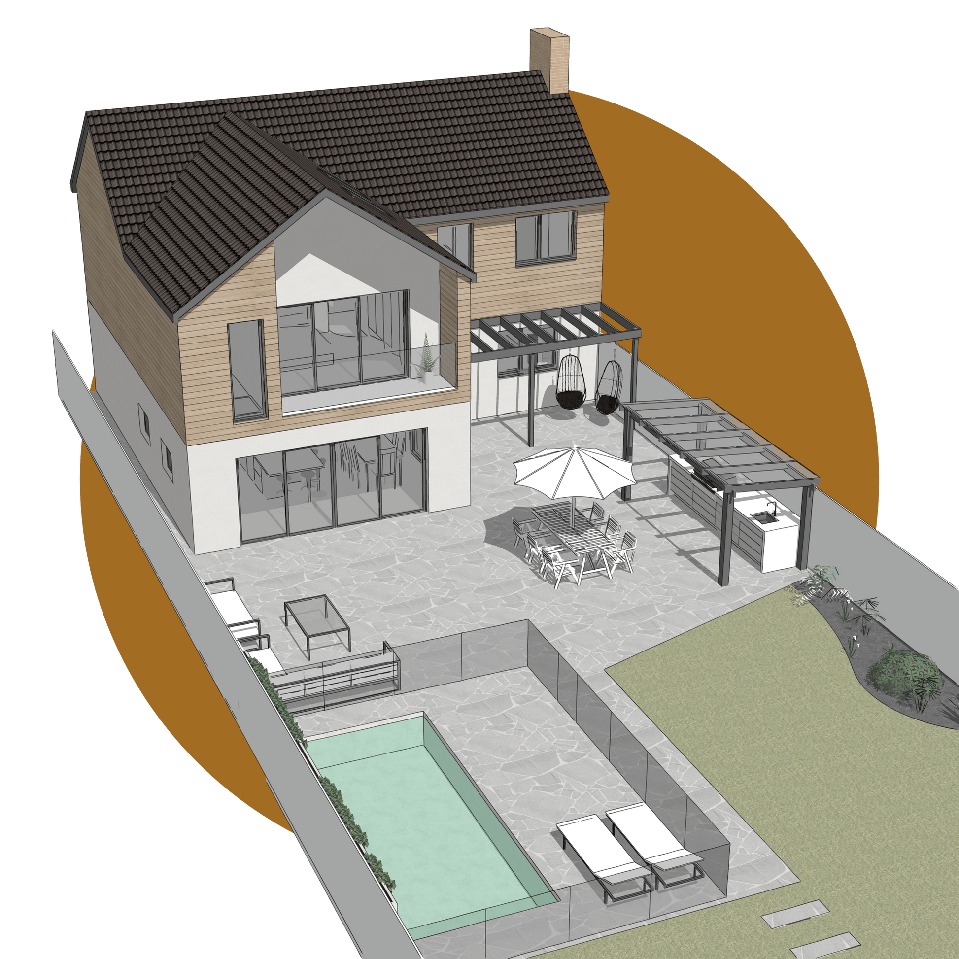 Peek Home Ltd Bundle Peek Plan - Sketch Design + Exterior Design + Garden Design