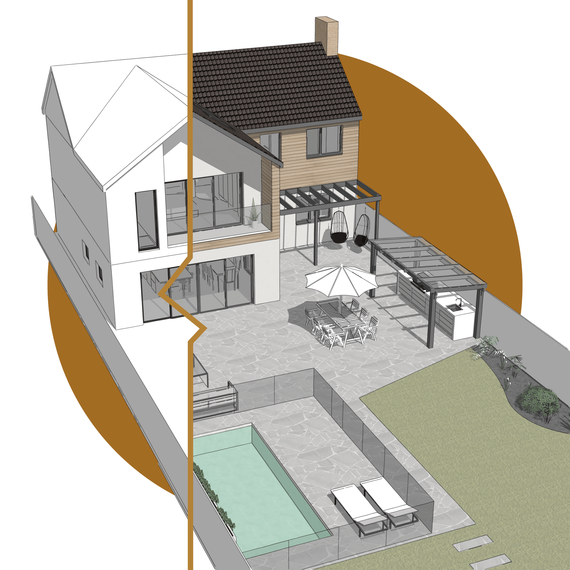 Peek Home Ltd Bundle Peek Plan - Sketch Design + Exterior Design + Garden Design