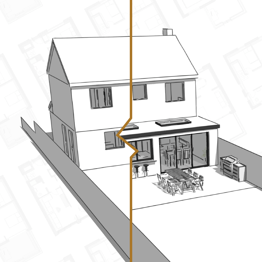 Modern House Sketch Illustration Stock Vector by ©SAdesign 546586222