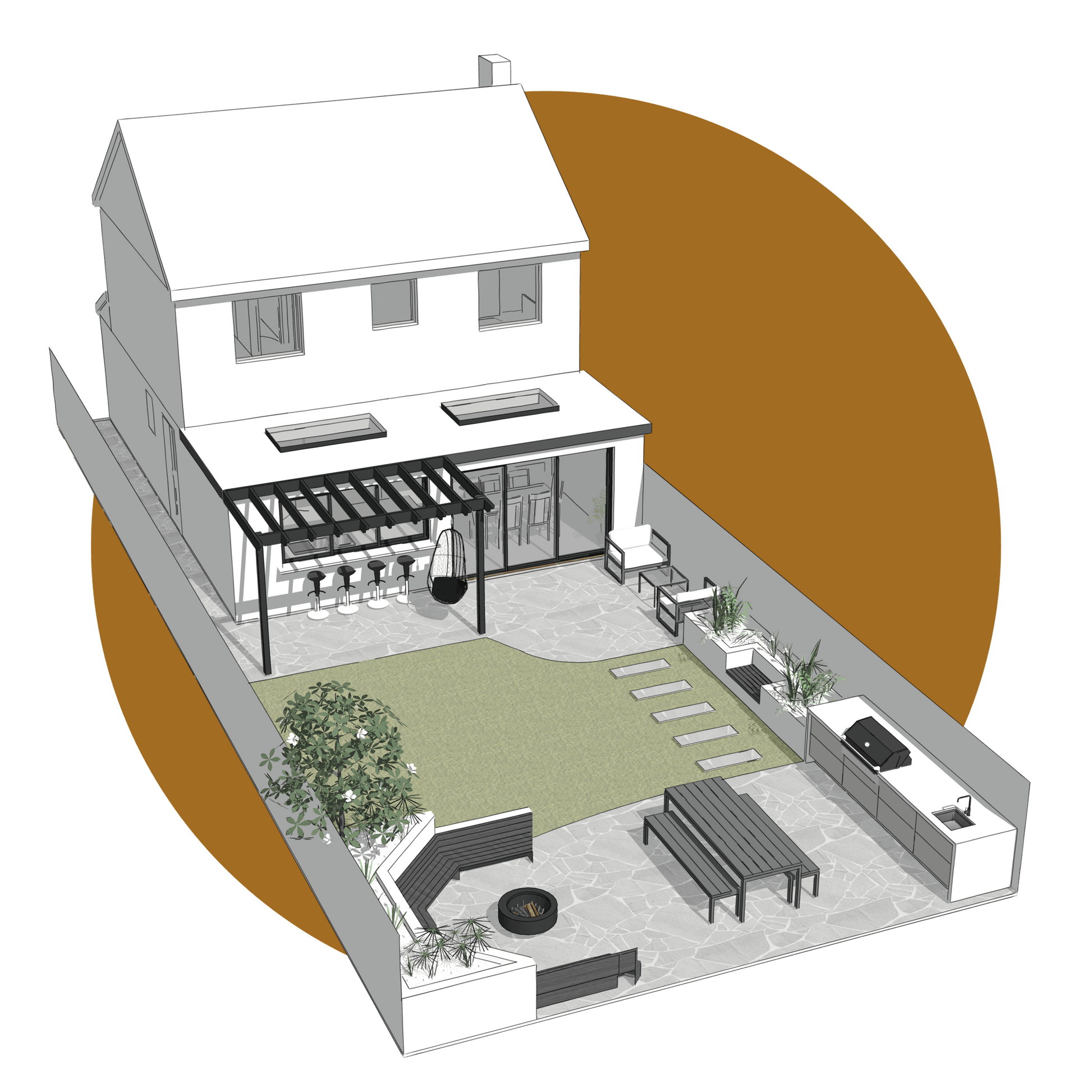 Peek Home Ltd Bundle Peek Plan - Sketch Design + Garden Design